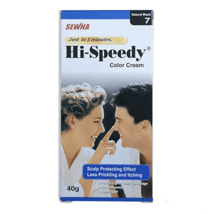 Hi-Speedy 7 Natural Black Hair Color Cream-40gm